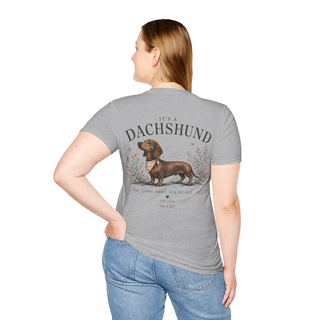 Classic White T‑Shirt | Dachshund edition