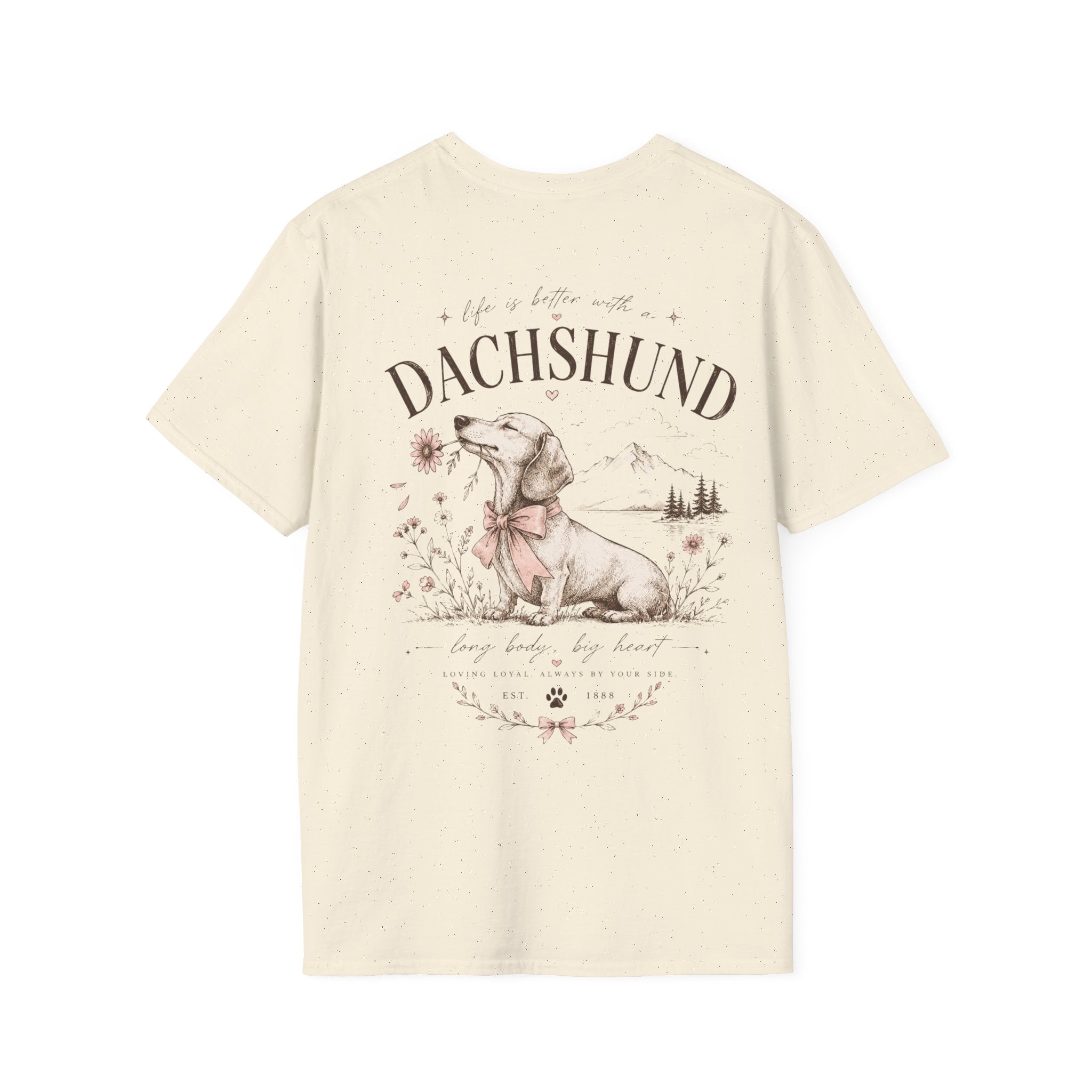 Classic White Tee | Dachshund Edition