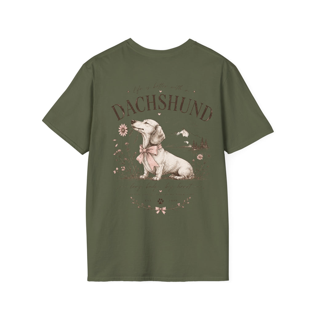 Classic White Tee | Dachshund Edition