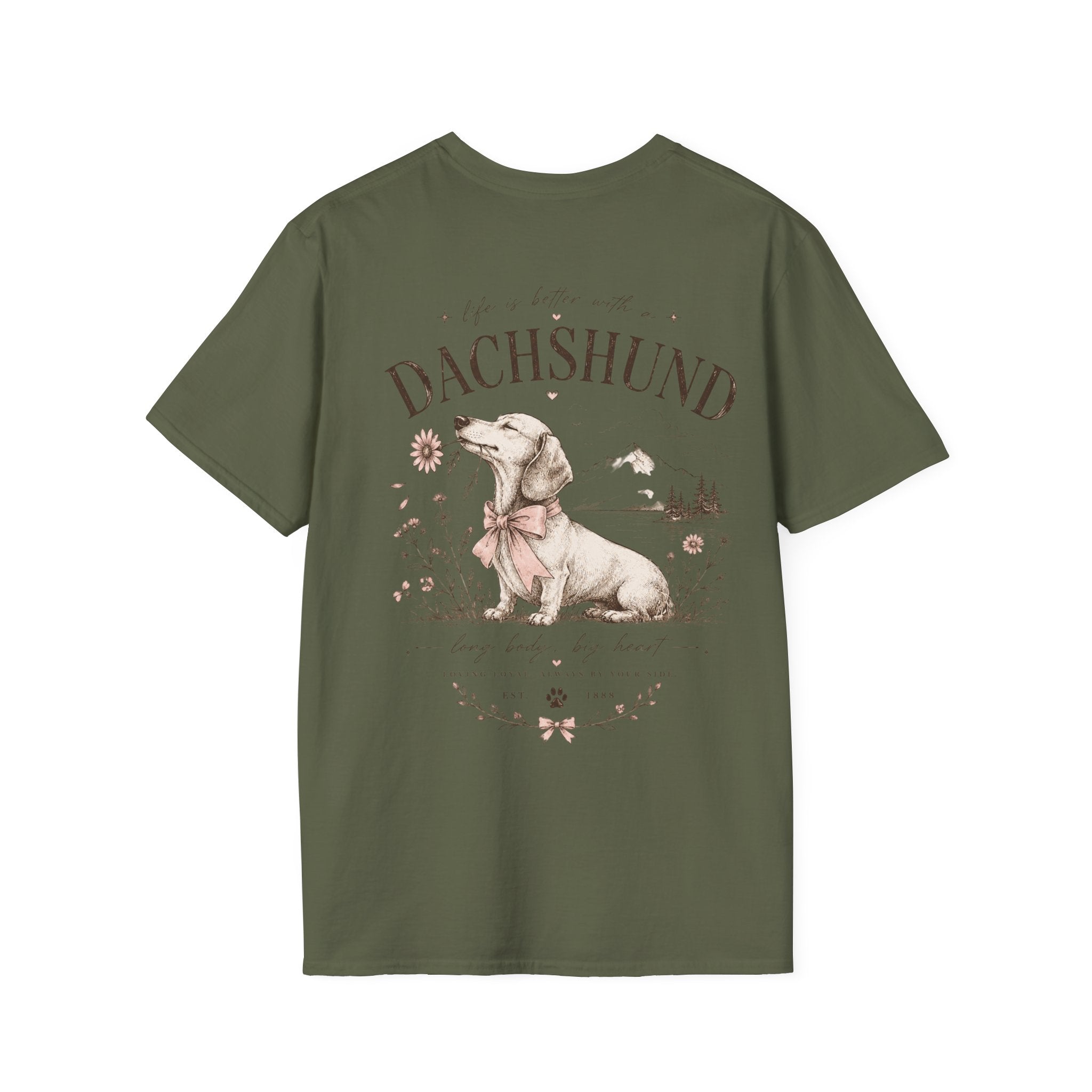 Classic White Tee | Dachshund Edition