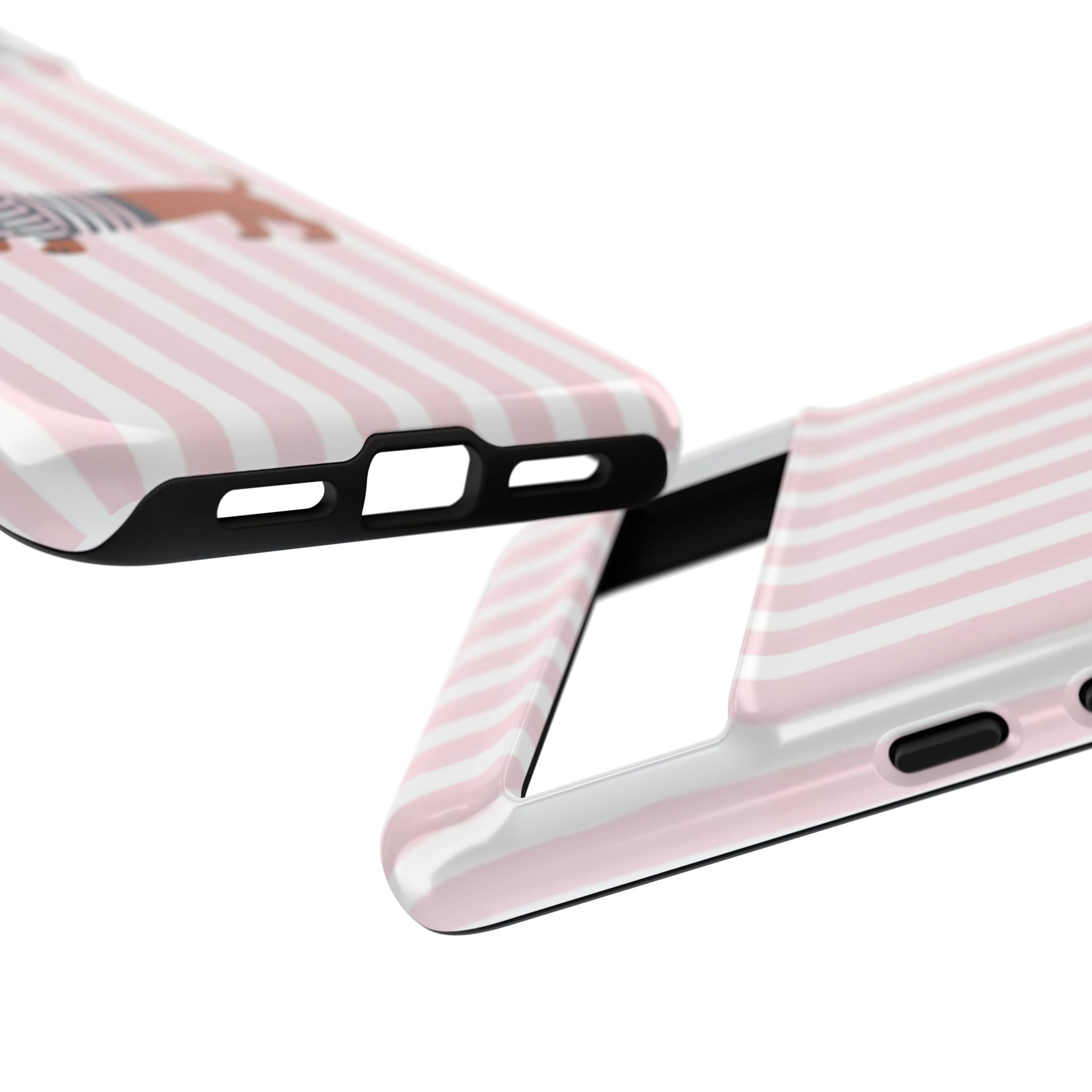 Dachshund in Breton Stripe Phone Case | French Dog Lover Gift