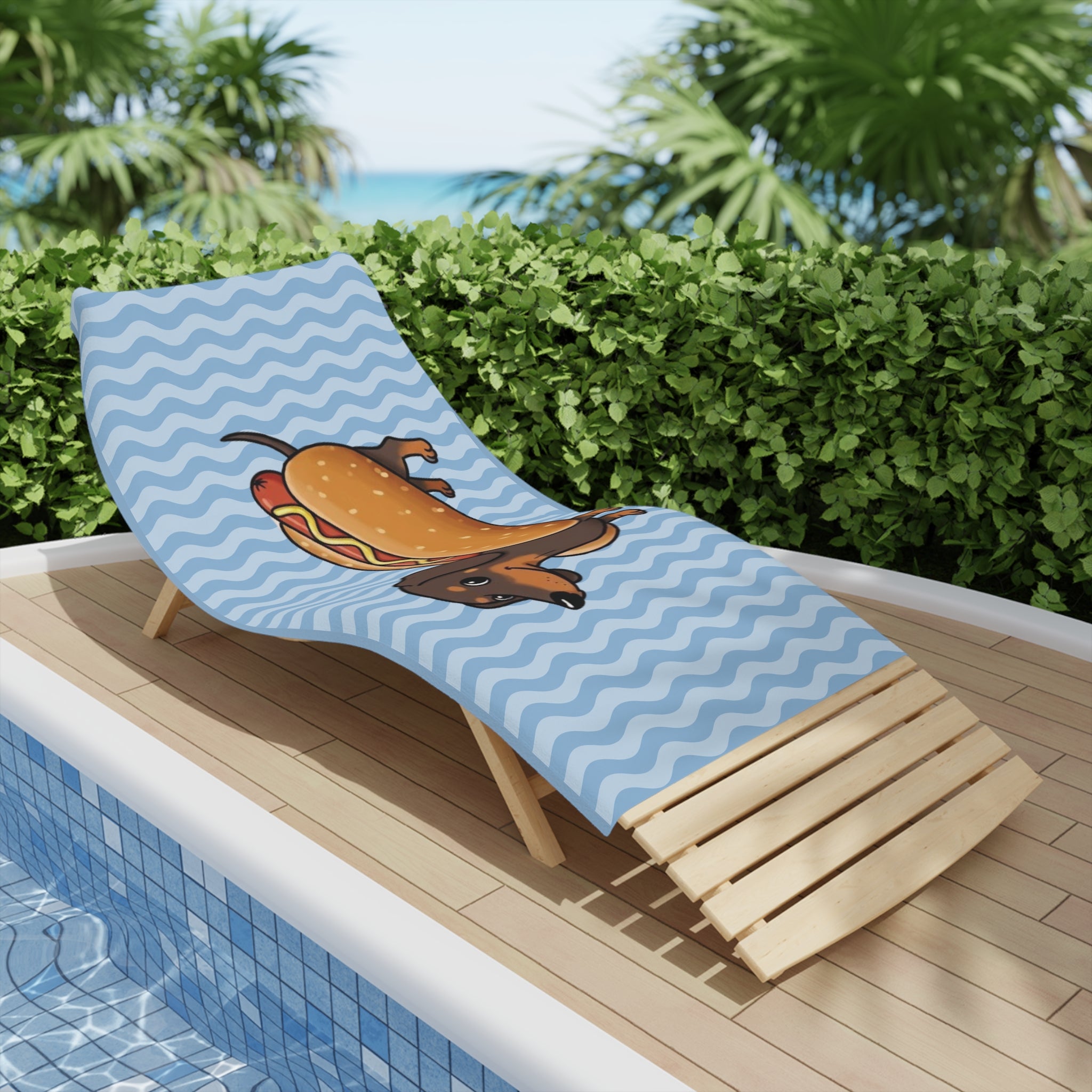 Dachshund Beach Towel | Sausage Dog Summer Vibes