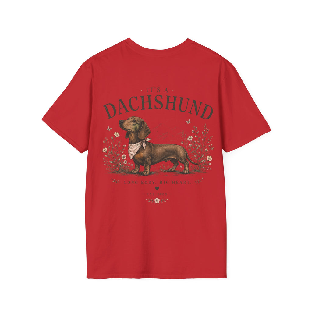 Classic White T‑Shirt | Dachshund edition