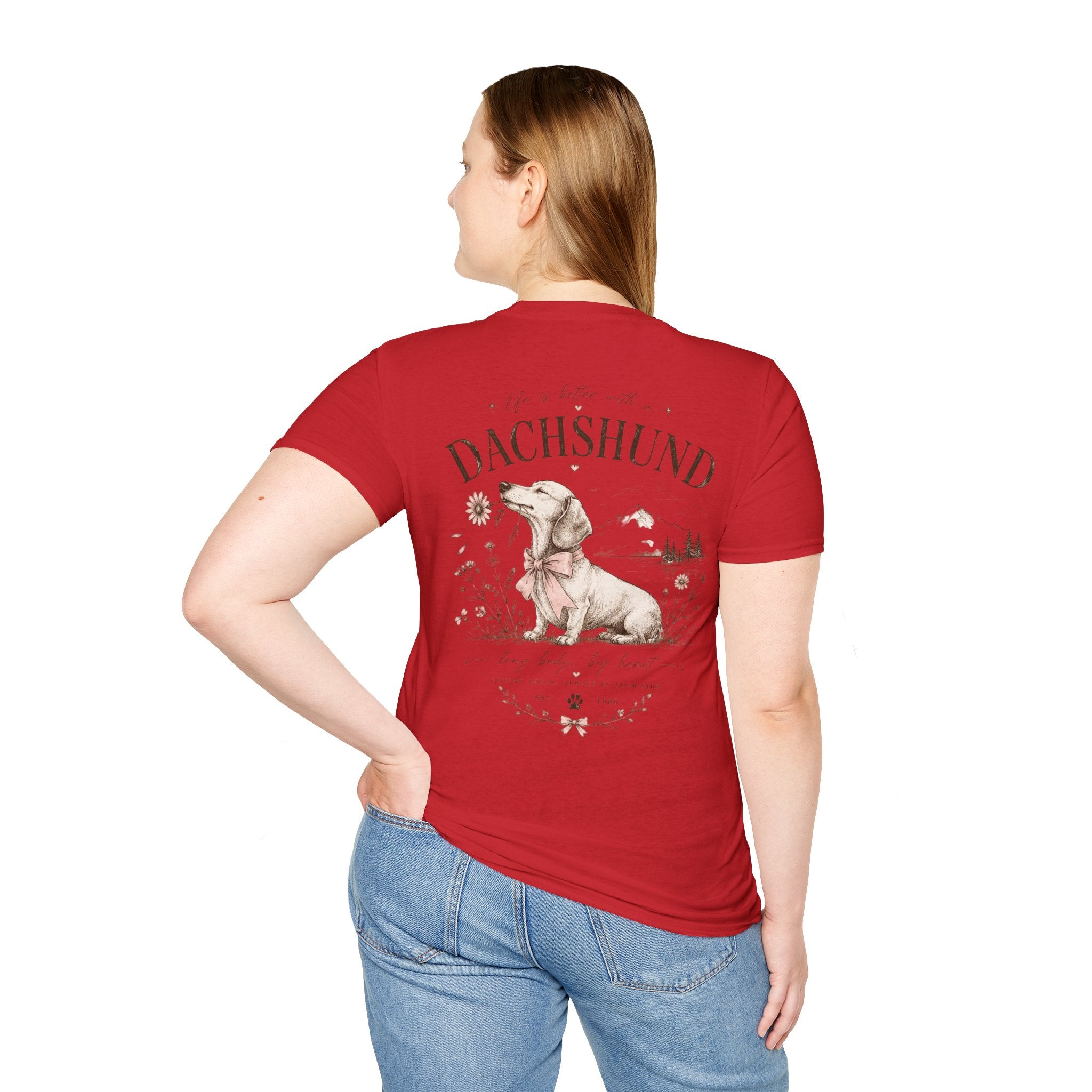 Classic White Tee | Dachshund Edition