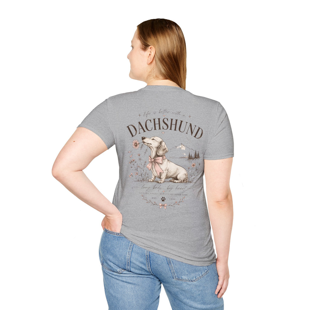 Classic White Tee | Dachshund Edition