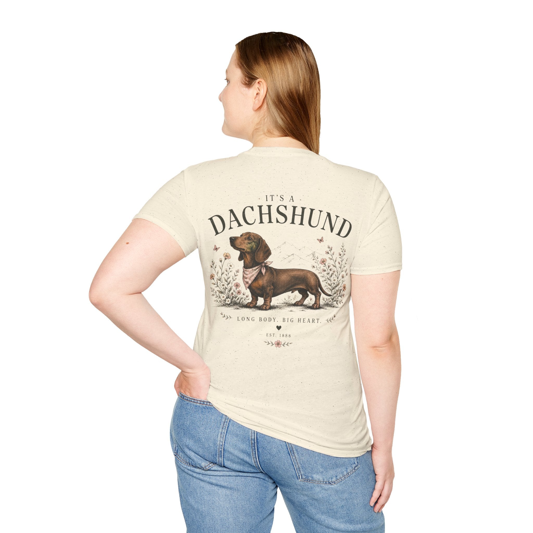 Classic White T‑Shirt | Dachshund edition