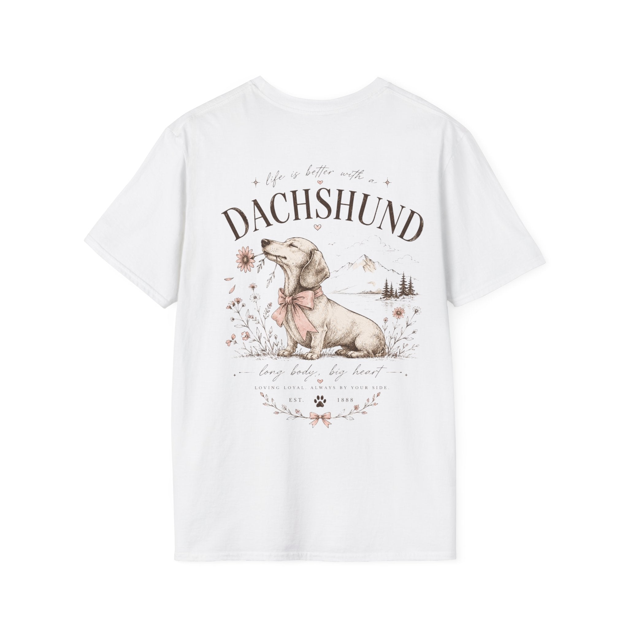 Classic White Tee | Dachshund Edition