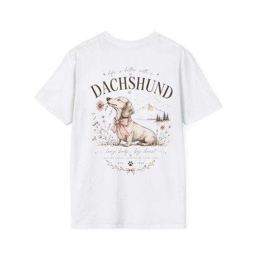 Classic White Tee | Dachshund Edition