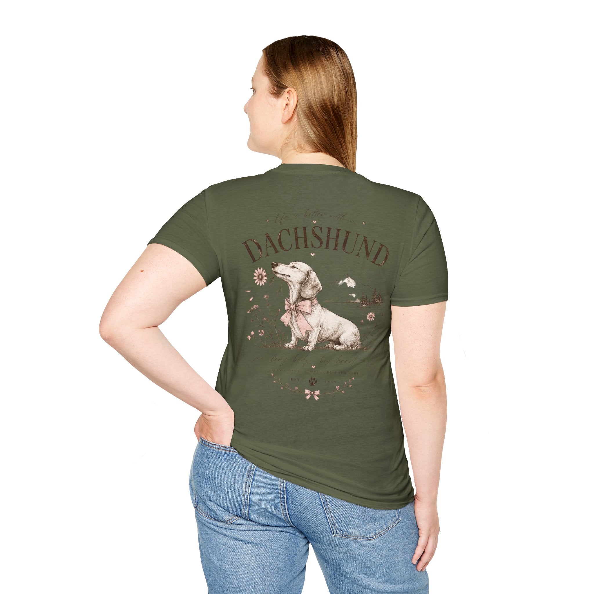 Classic White Tee | Dachshund Edition