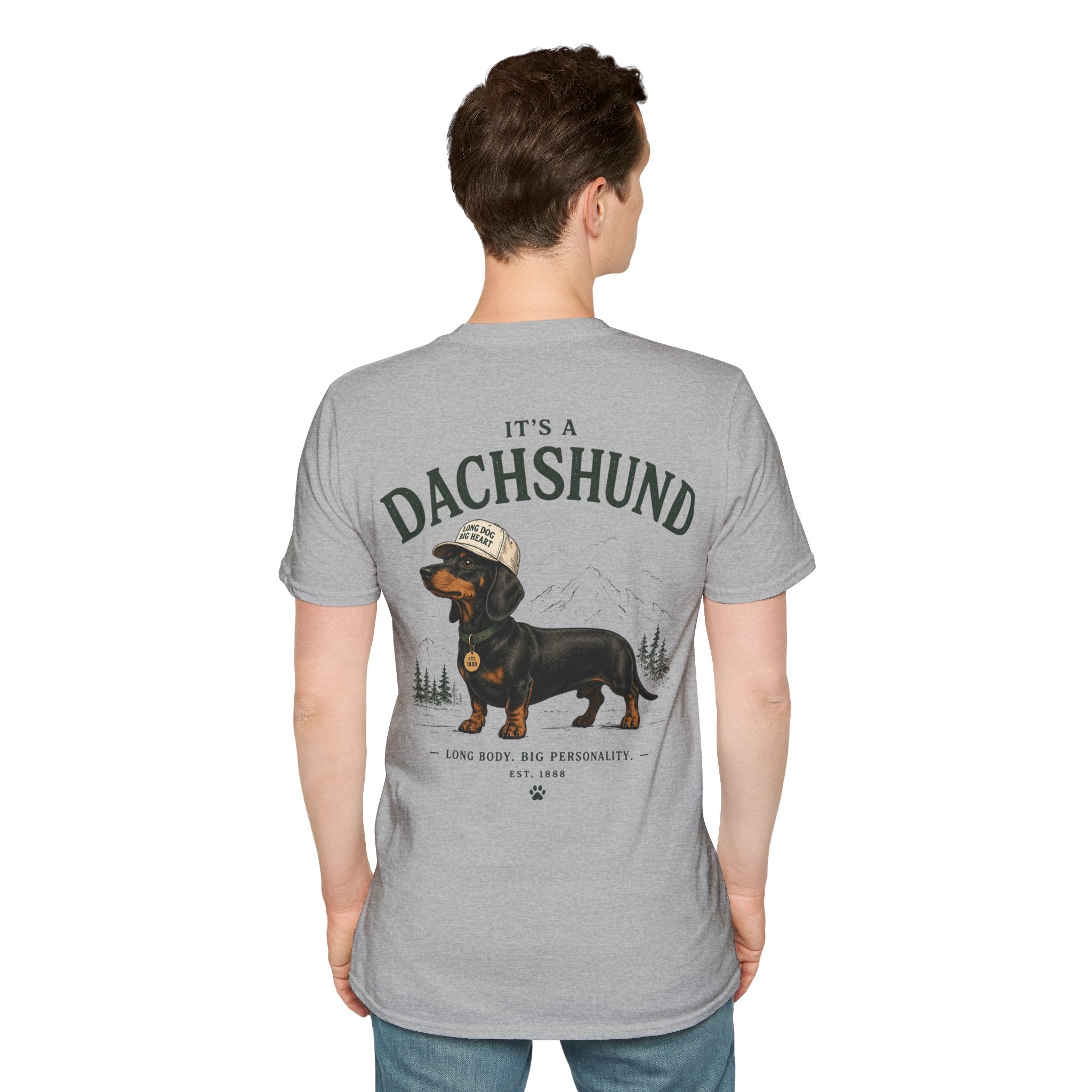 Classic White T‑Shirt | Dachshund edition