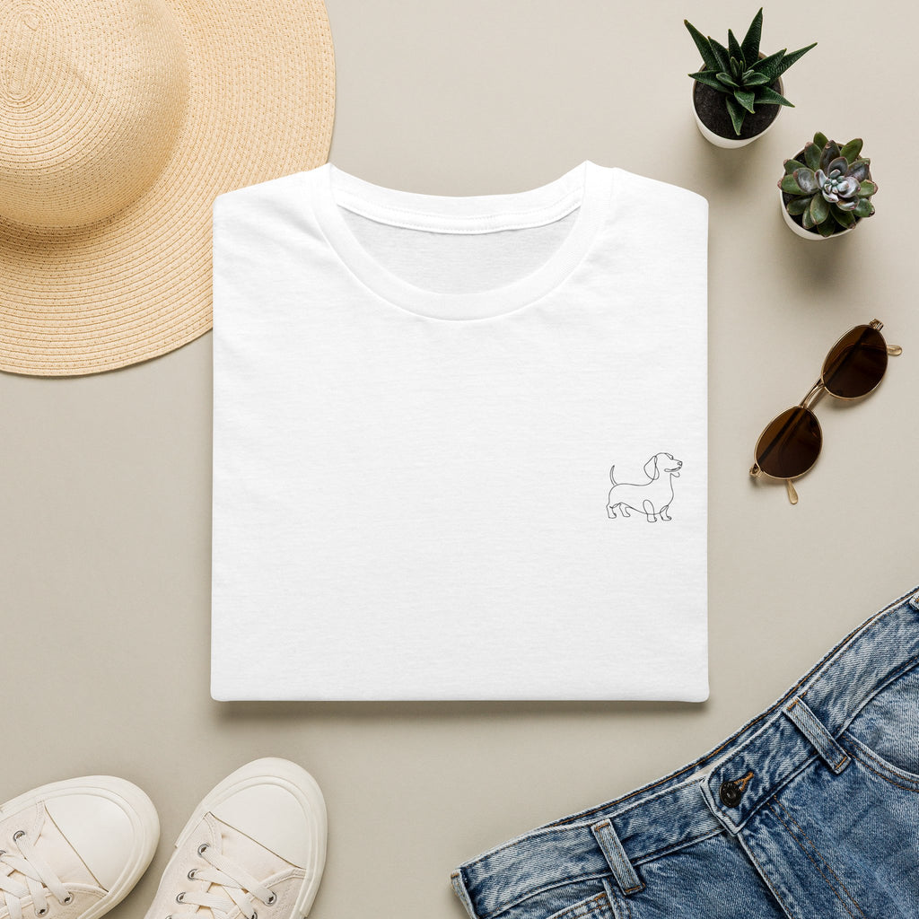 Classic White Tee | Dachshund Edition
