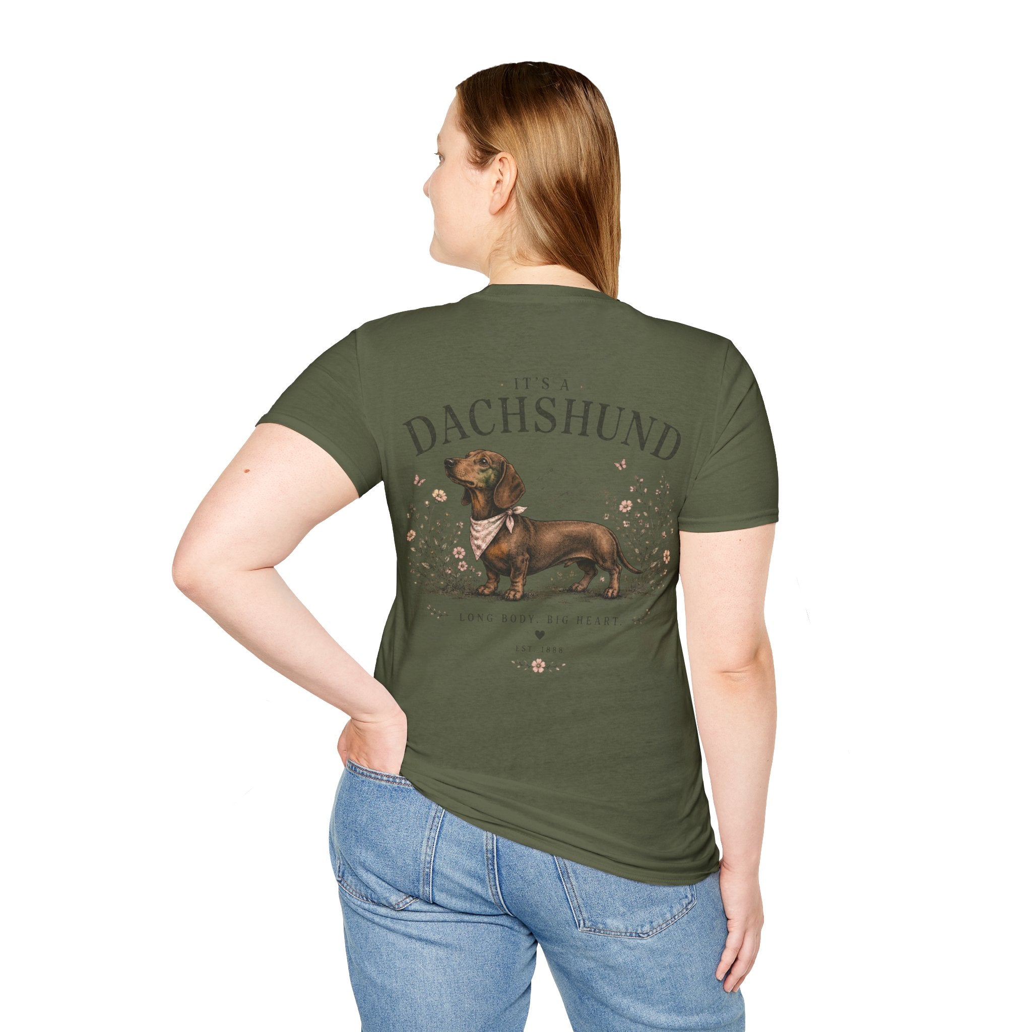 Classic White T‑Shirt | Dachshund edition
