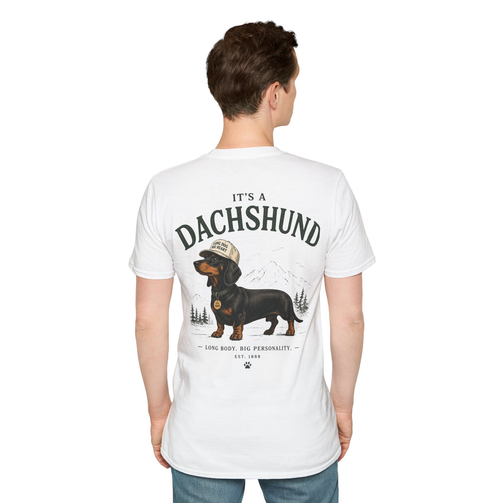 Classic White T‑Shirt | Dachshund edition