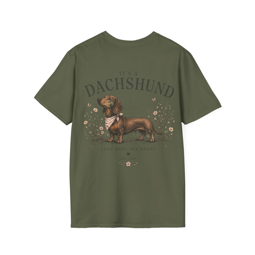 Classic White T‑Shirt | Dachshund edition