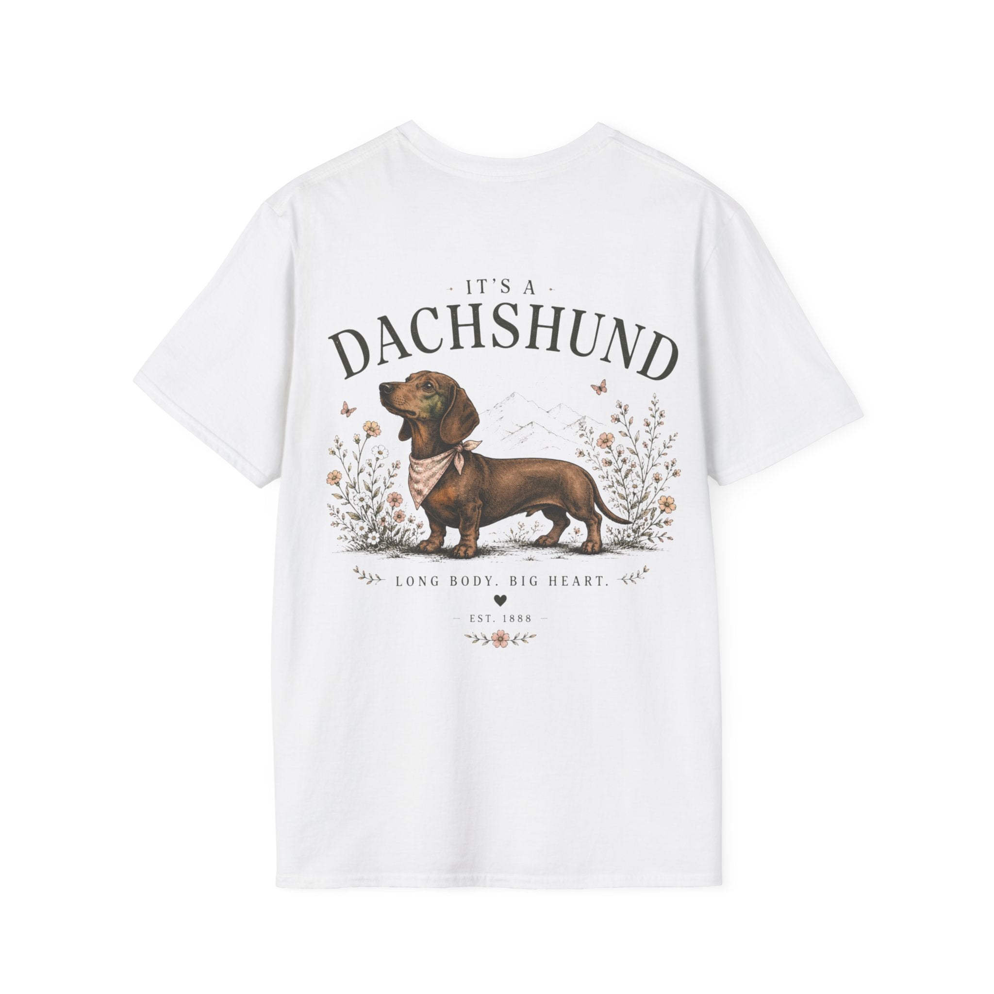 Classic White T‑Shirt | Dachshund edition