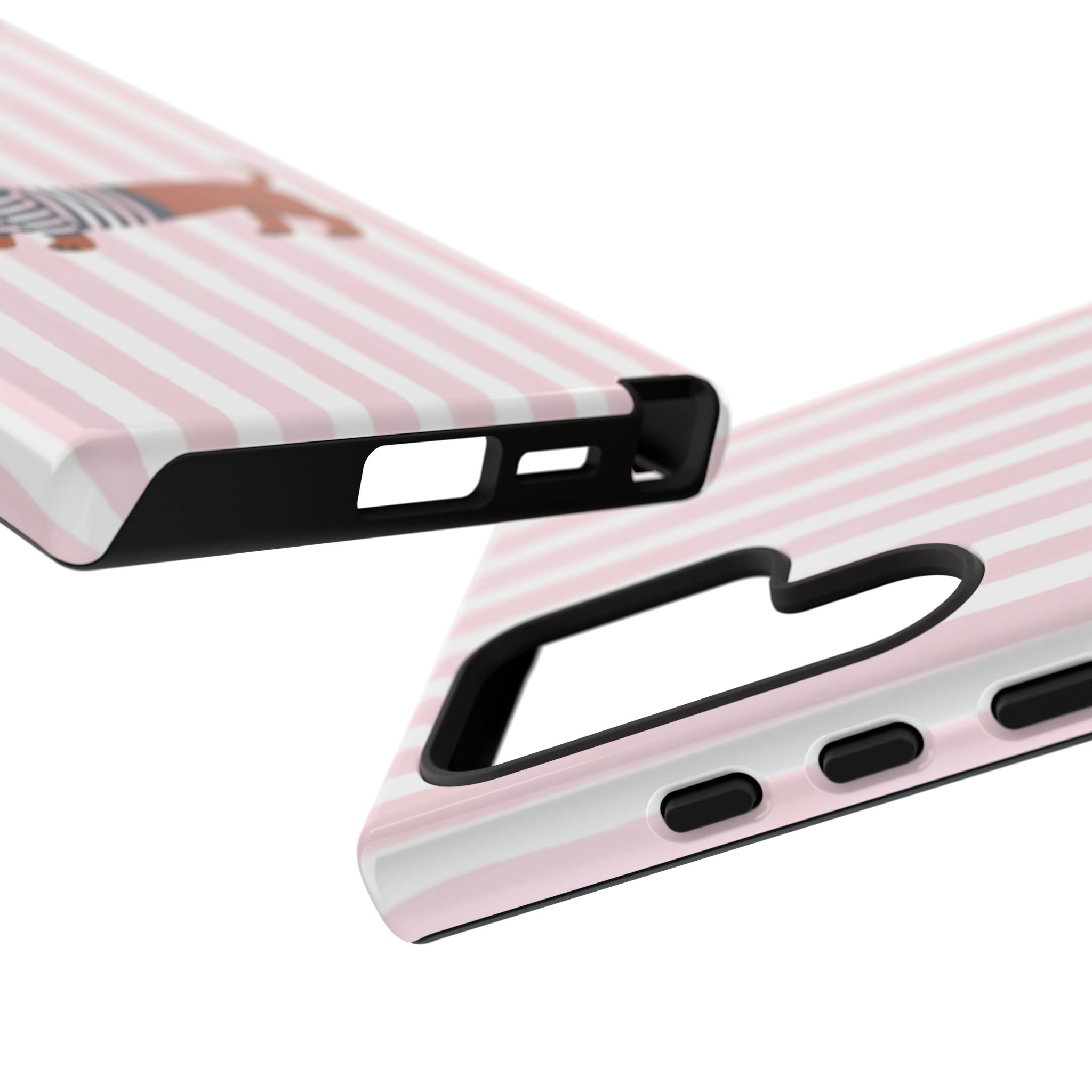 Dachshund in Breton Stripe Phone Case | French Dog Lover Gift
