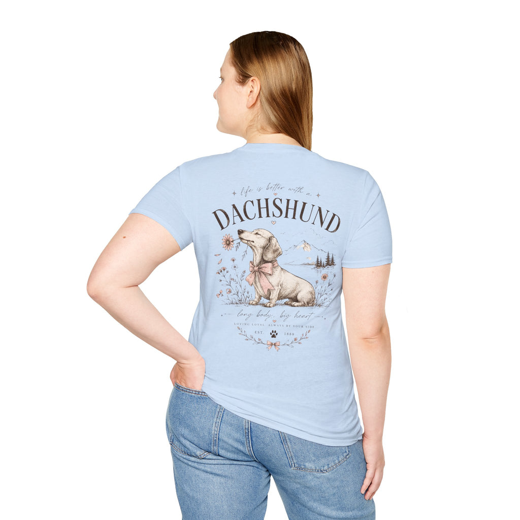 Classic White Tee | Dachshund Edition