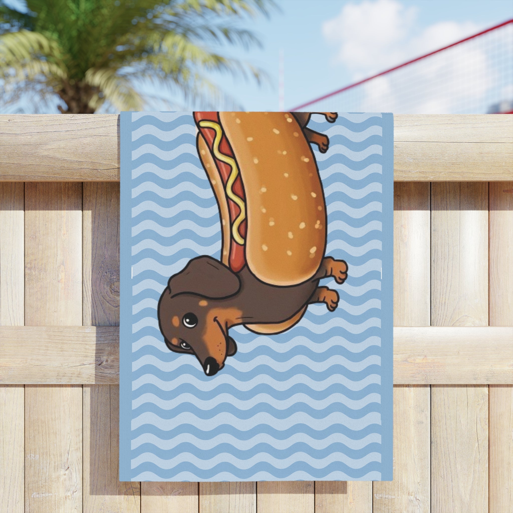 Dachshund Beach Towel | Sausage Dog Summer Vibes