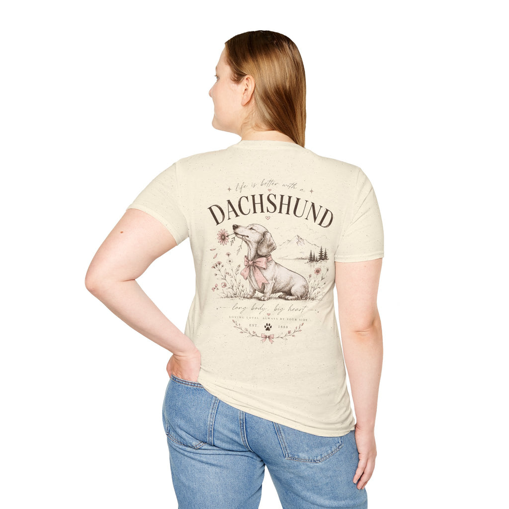 Classic White Tee | Dachshund Edition