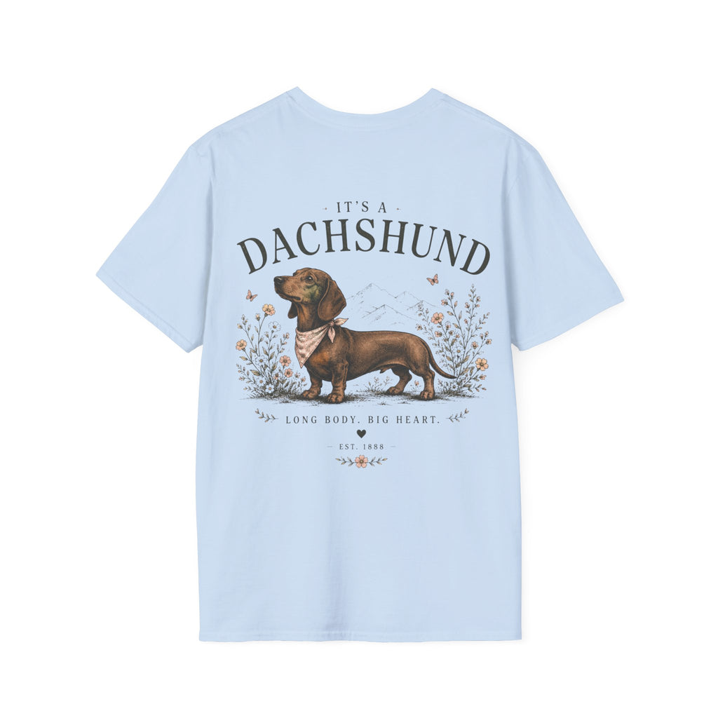 Classic White T‑Shirt | Dachshund edition