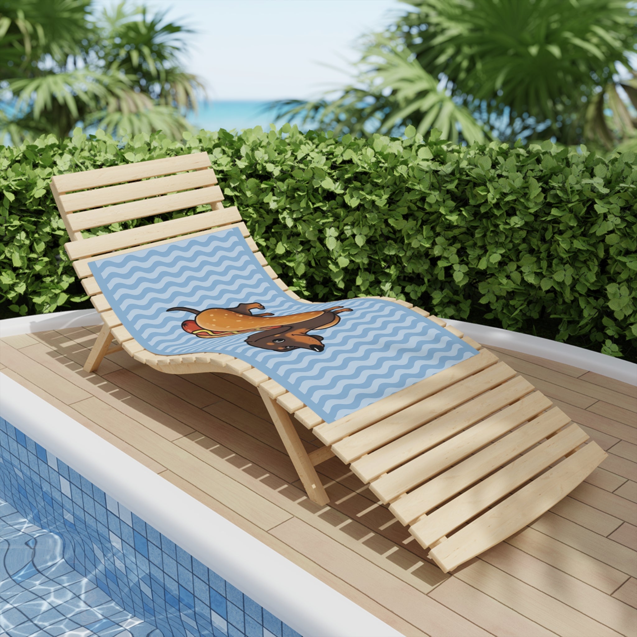 Dachshund Beach Towel | Sausage Dog Summer Vibes