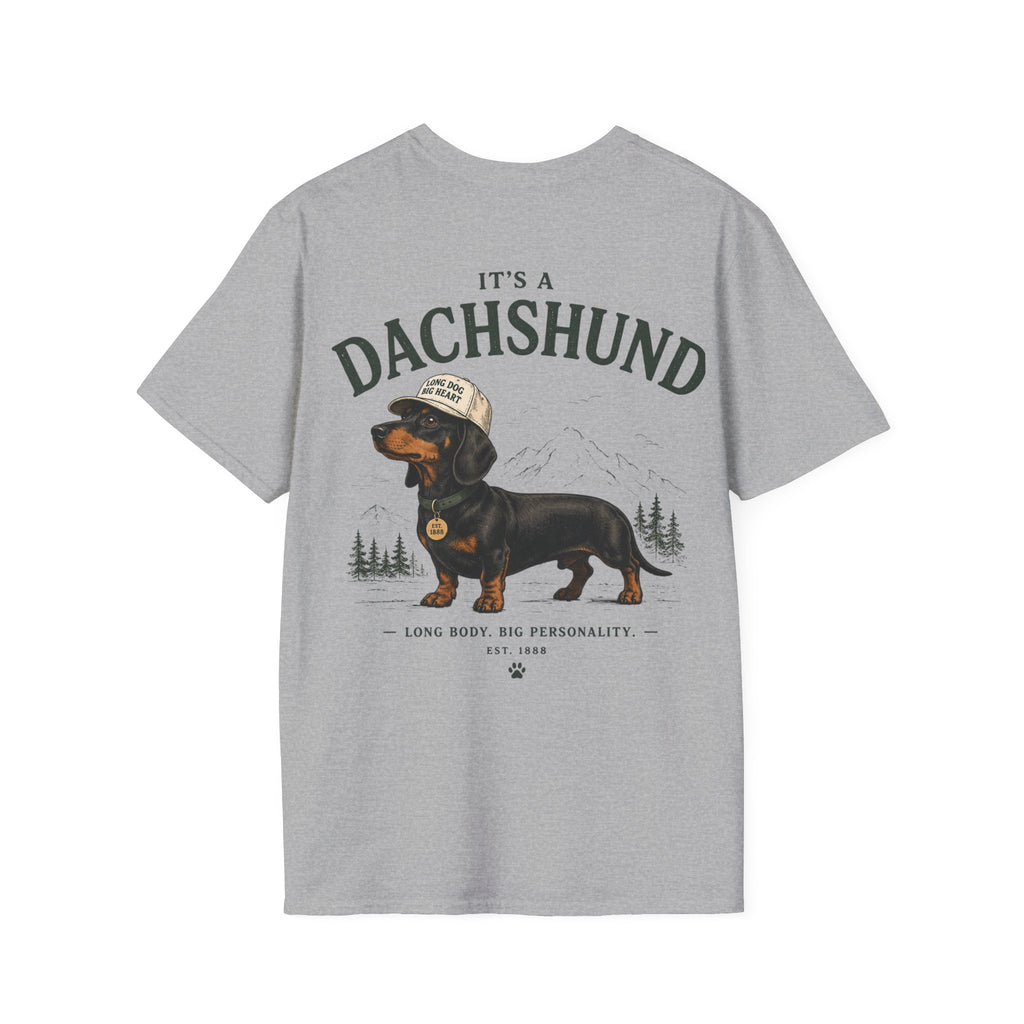 Classic White T‑Shirt | Dachshund edition