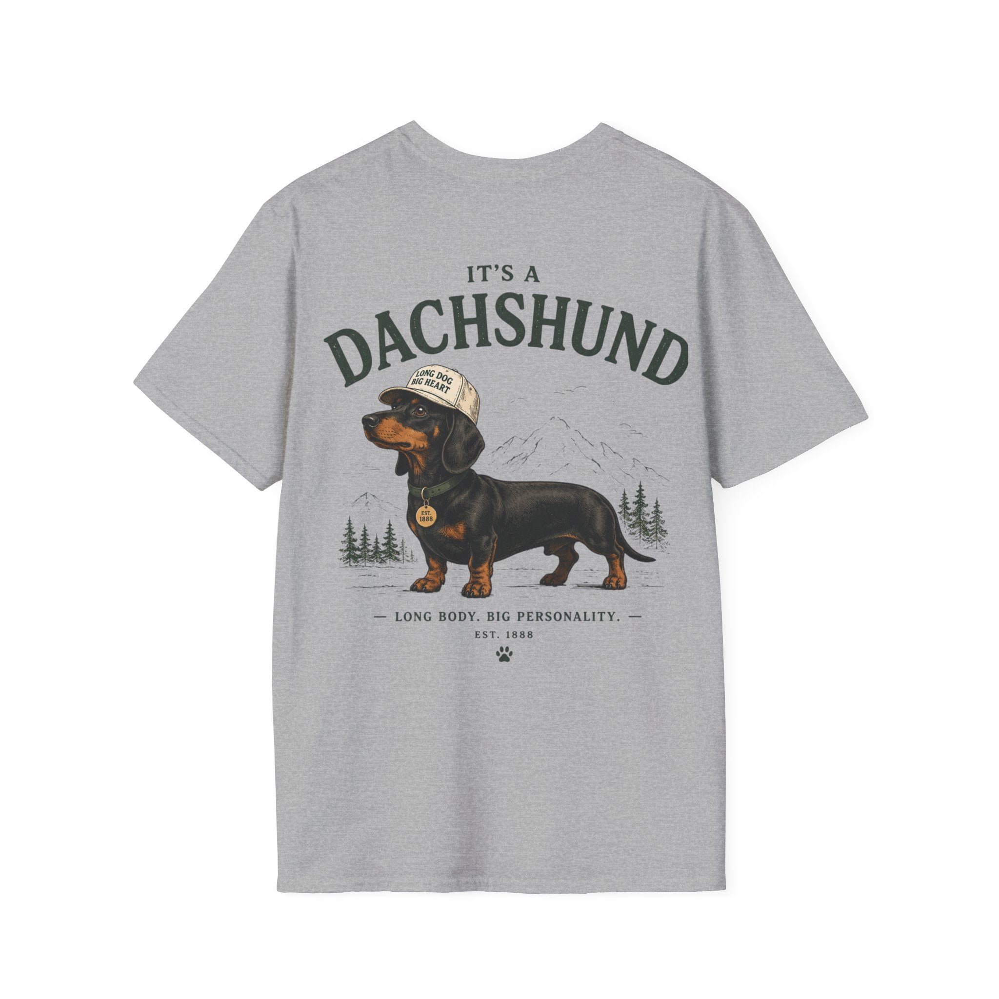 Classic White T‑Shirt | Dachshund edition
