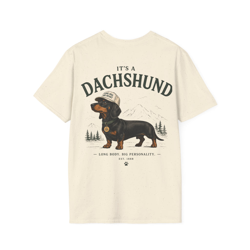 Classic White T‑Shirt | Dachshund edition