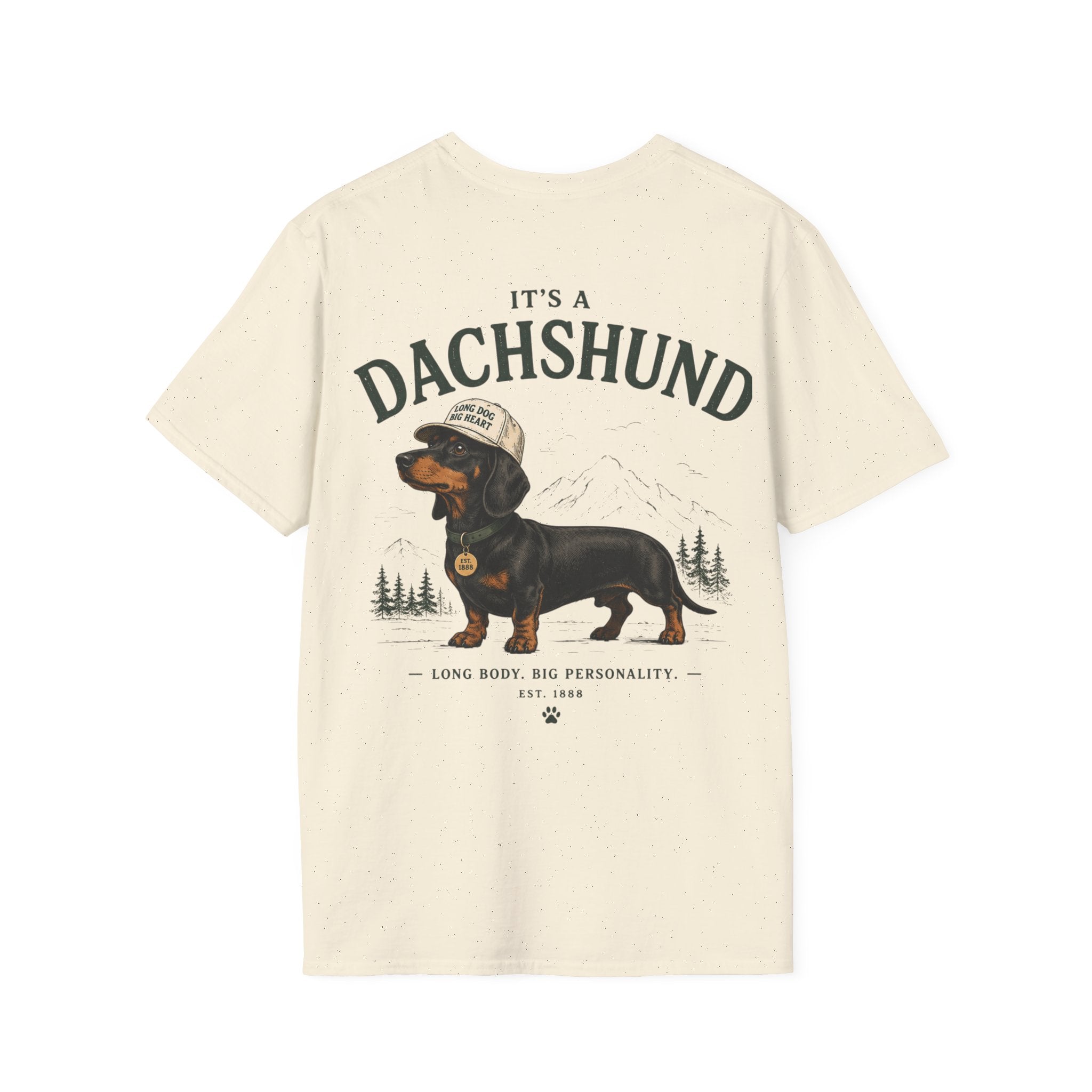 Classic White T‑Shirt | Dachshund edition