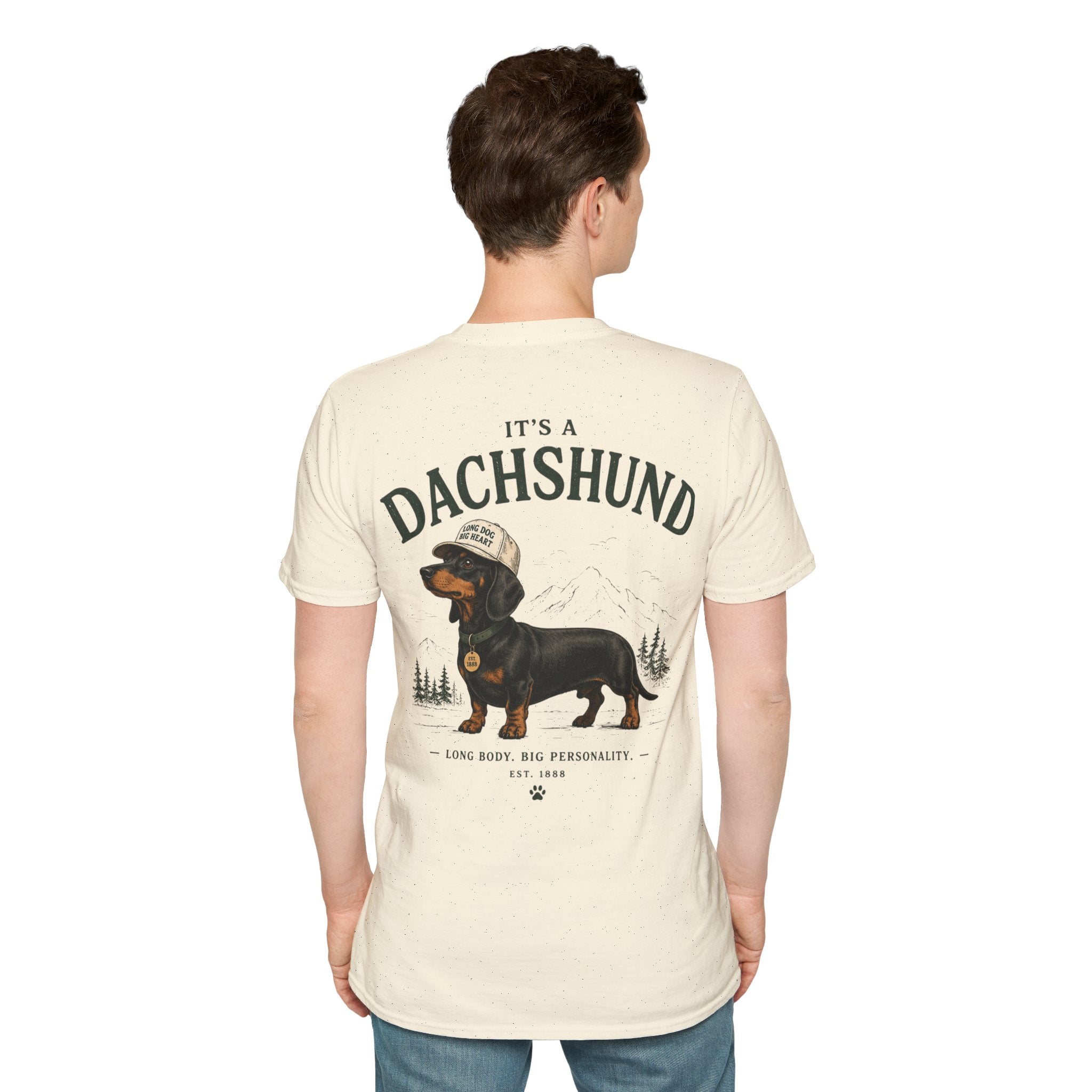 Classic White T‑Shirt | Dachshund edition