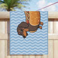 Dachshund Beach Towel | Sausage Dog Summer Vibes
