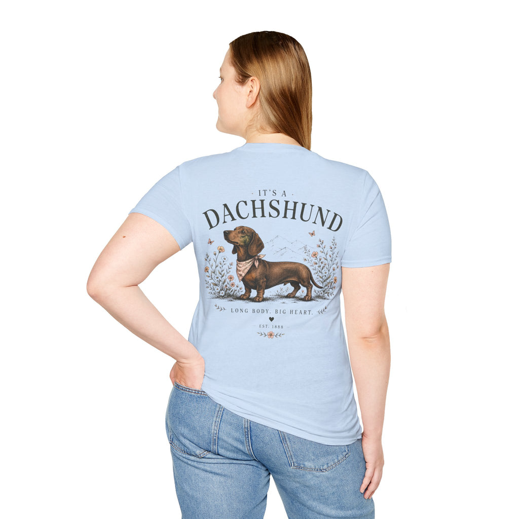 Classic White T‑Shirt | Dachshund edition