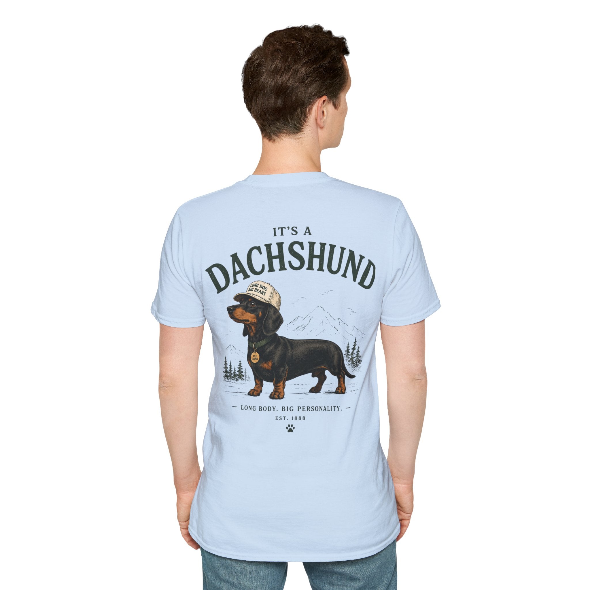 Classic White T‑Shirt | Dachshund edition