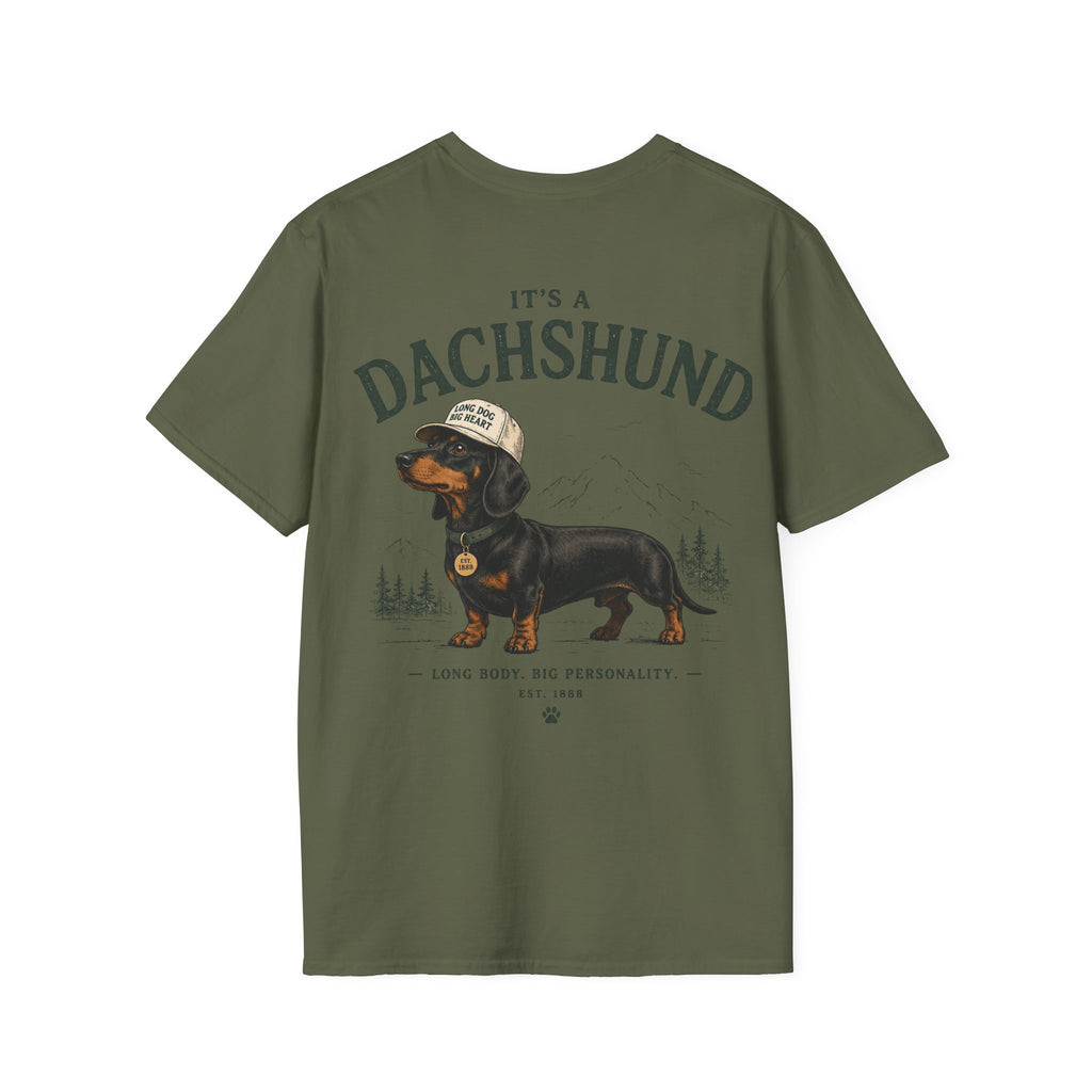Classic White T‑Shirt | Dachshund edition